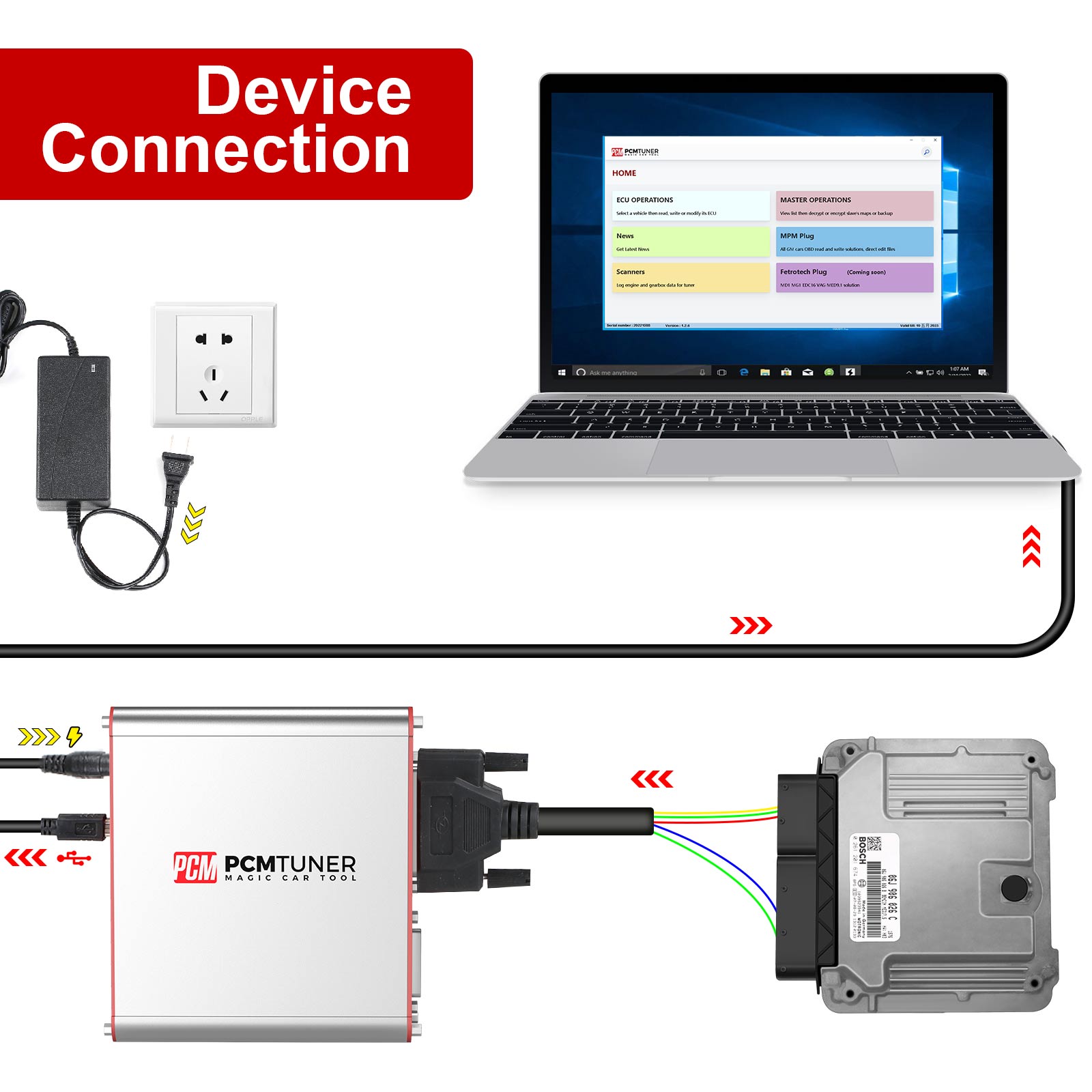 PCMTuner Device Connection