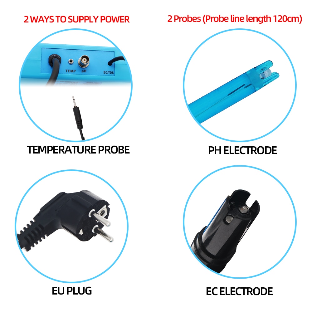 PH-2823 3 in 1 pH/TEMP/EC Controller 