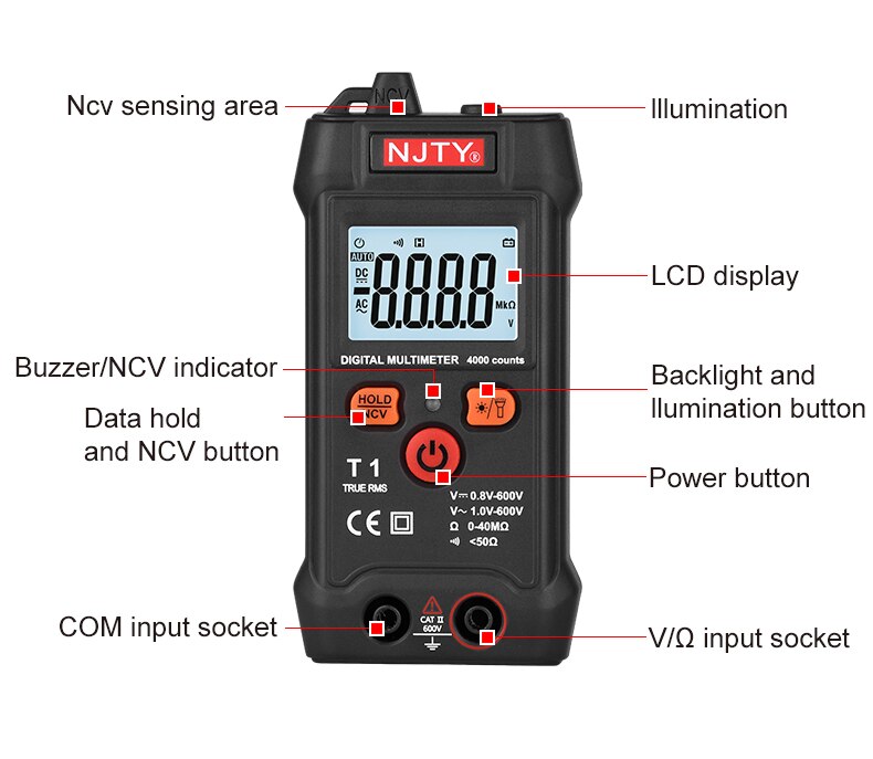 T1 Pocket Smart Digital Multimeter