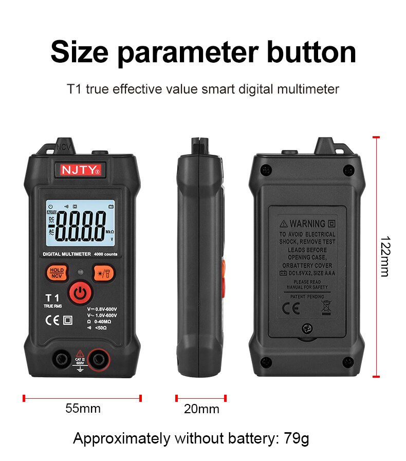 T1 Pocket Smart Digital Multimeter