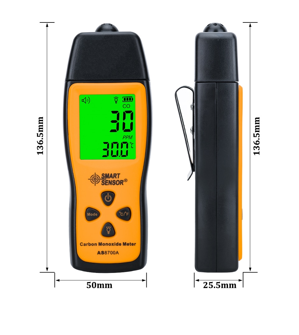 AS8700A Portable Carbon Monoxide Meter