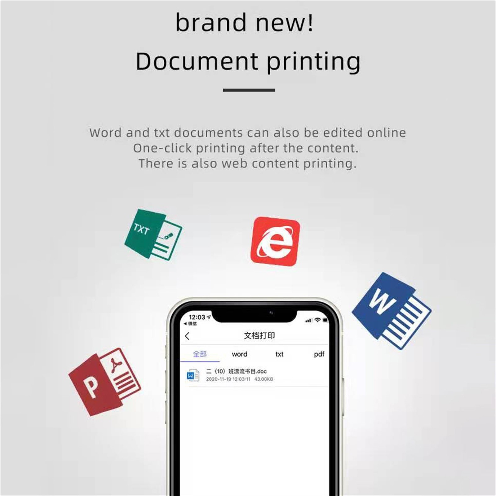 Portable Thermal Printer