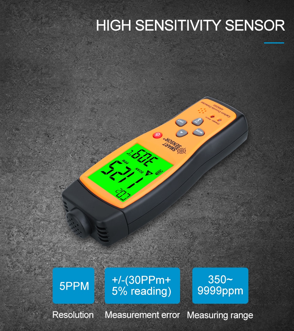 AR8200 Professional Carbon Dioxide Detector CO2 Meter