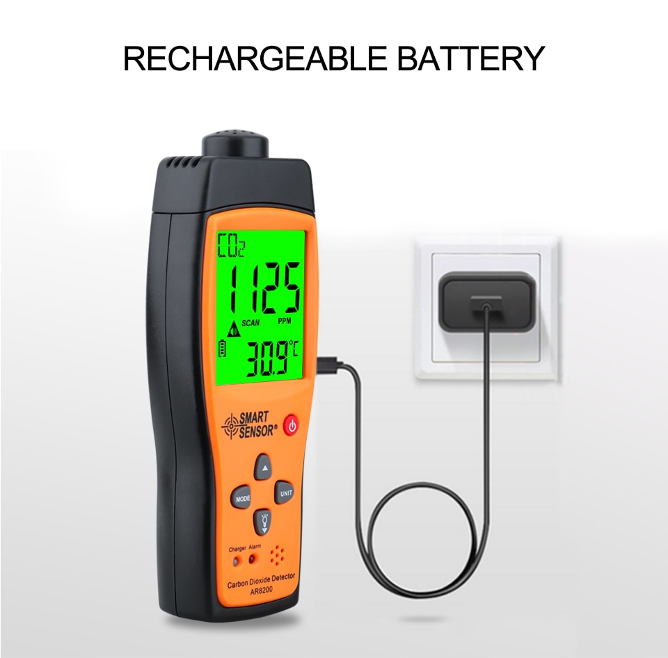 AR8200 Professional Carbon Dioxide Detector CO2 Meter