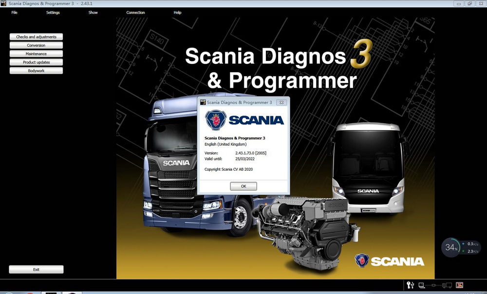 V2.43 Scania SPD3 for VCI-3 VCI3 Scanner