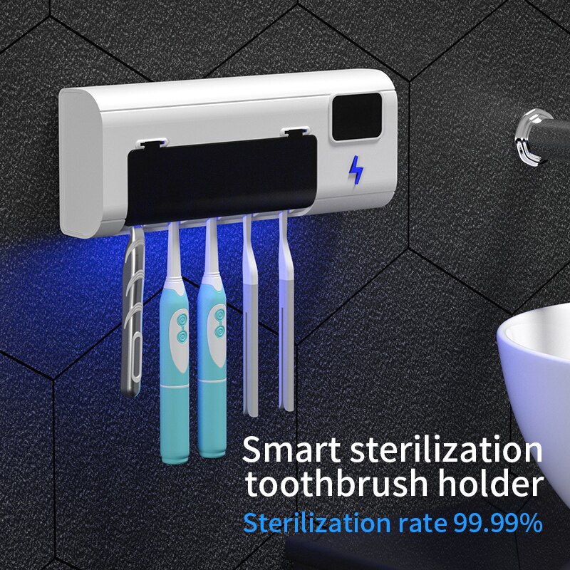 Smart UV Disinfection Toothbrush Holder 