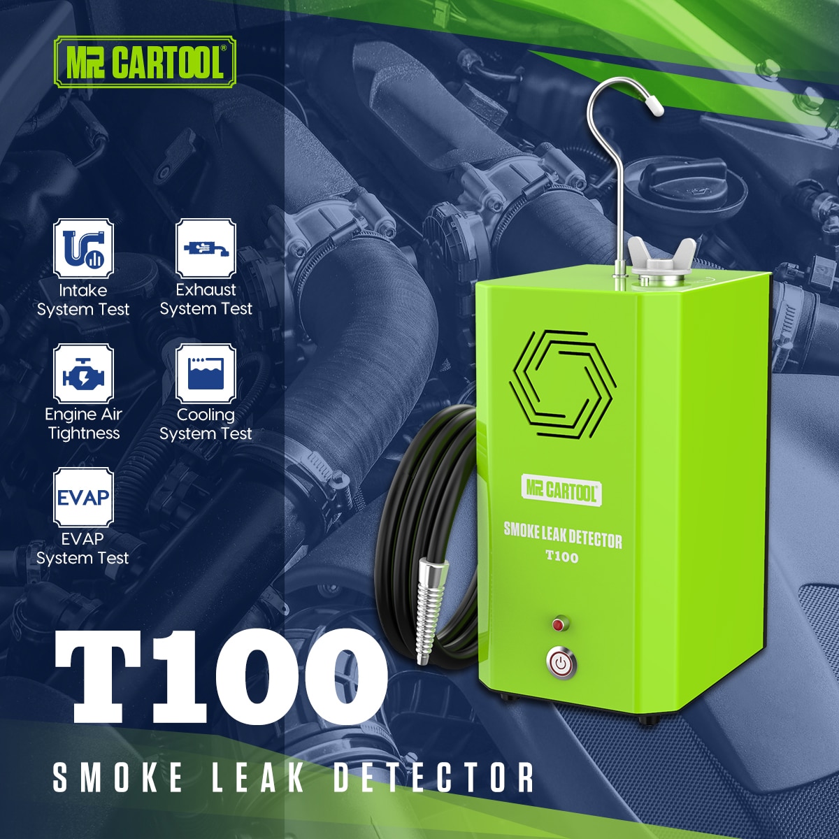 MRCARTOOL Car T100/T110 Smoke Leak Detector 