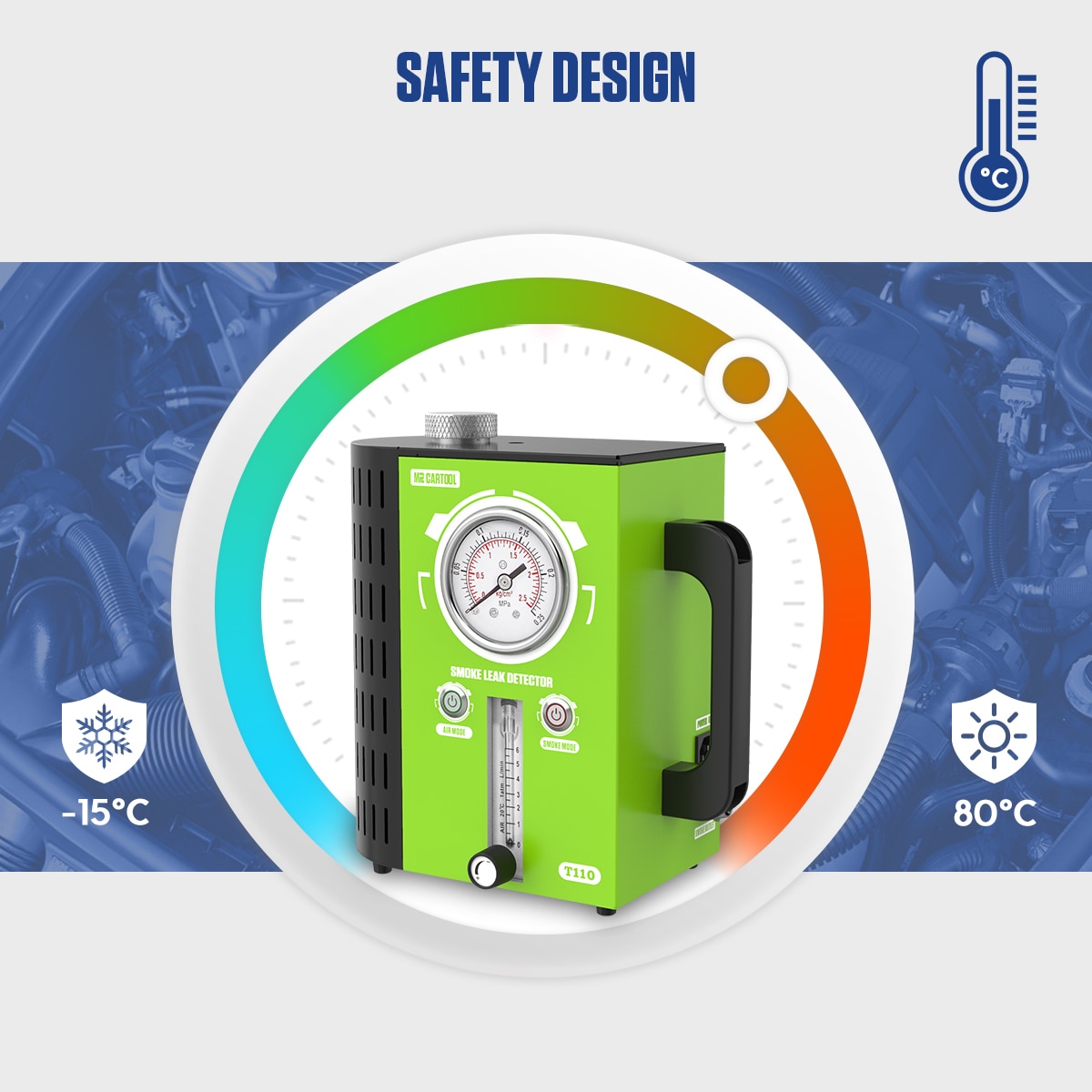 MRCARTOOL Car T100/T110 Smoke Leak Detector