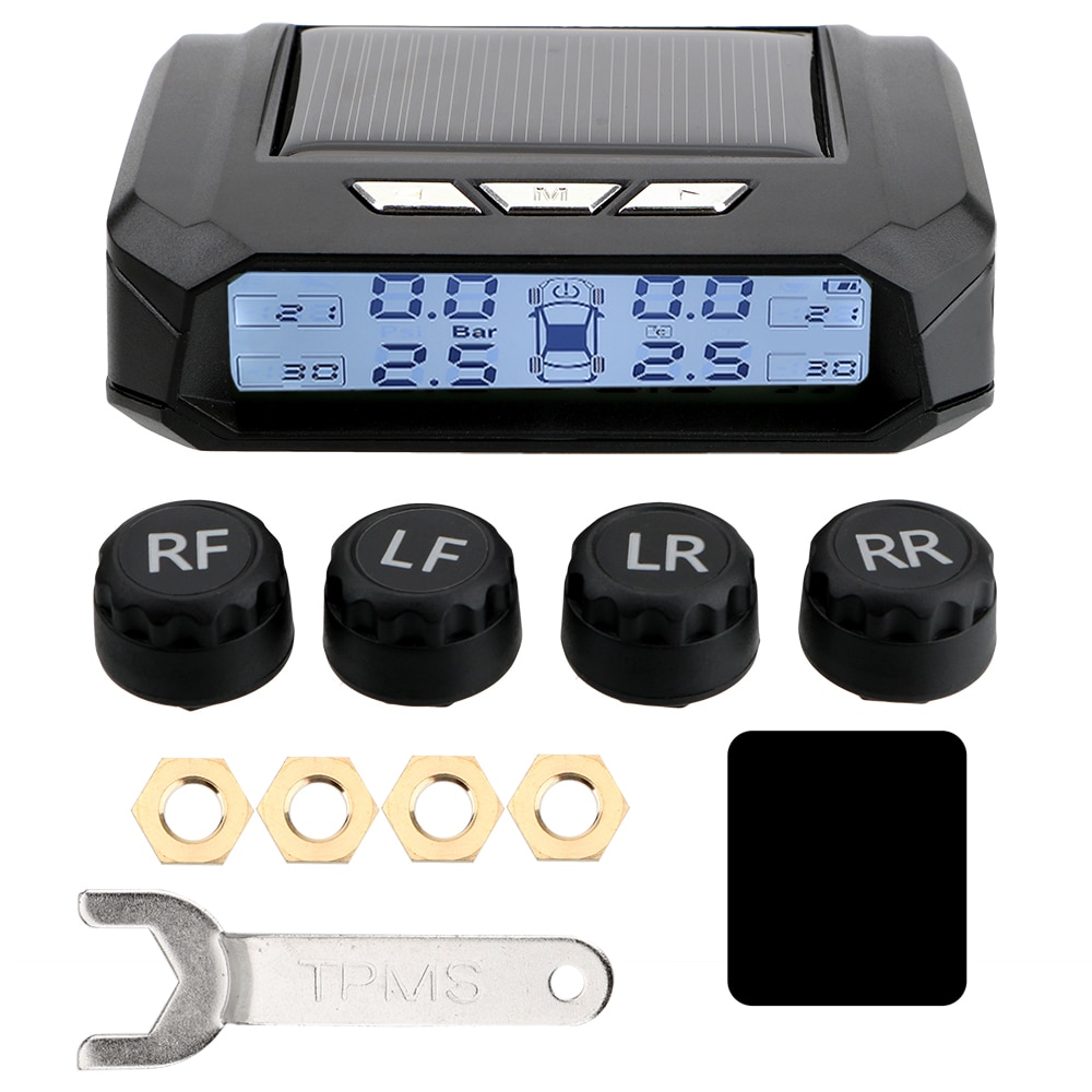 Solar TPMS Tire Pressure Monitoring System Temperature W