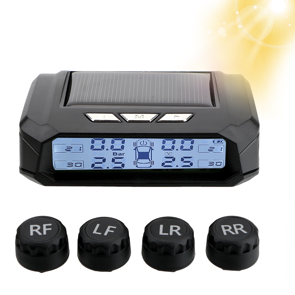 Solar TPMS Tire Pressure Monitoring System Temperature W