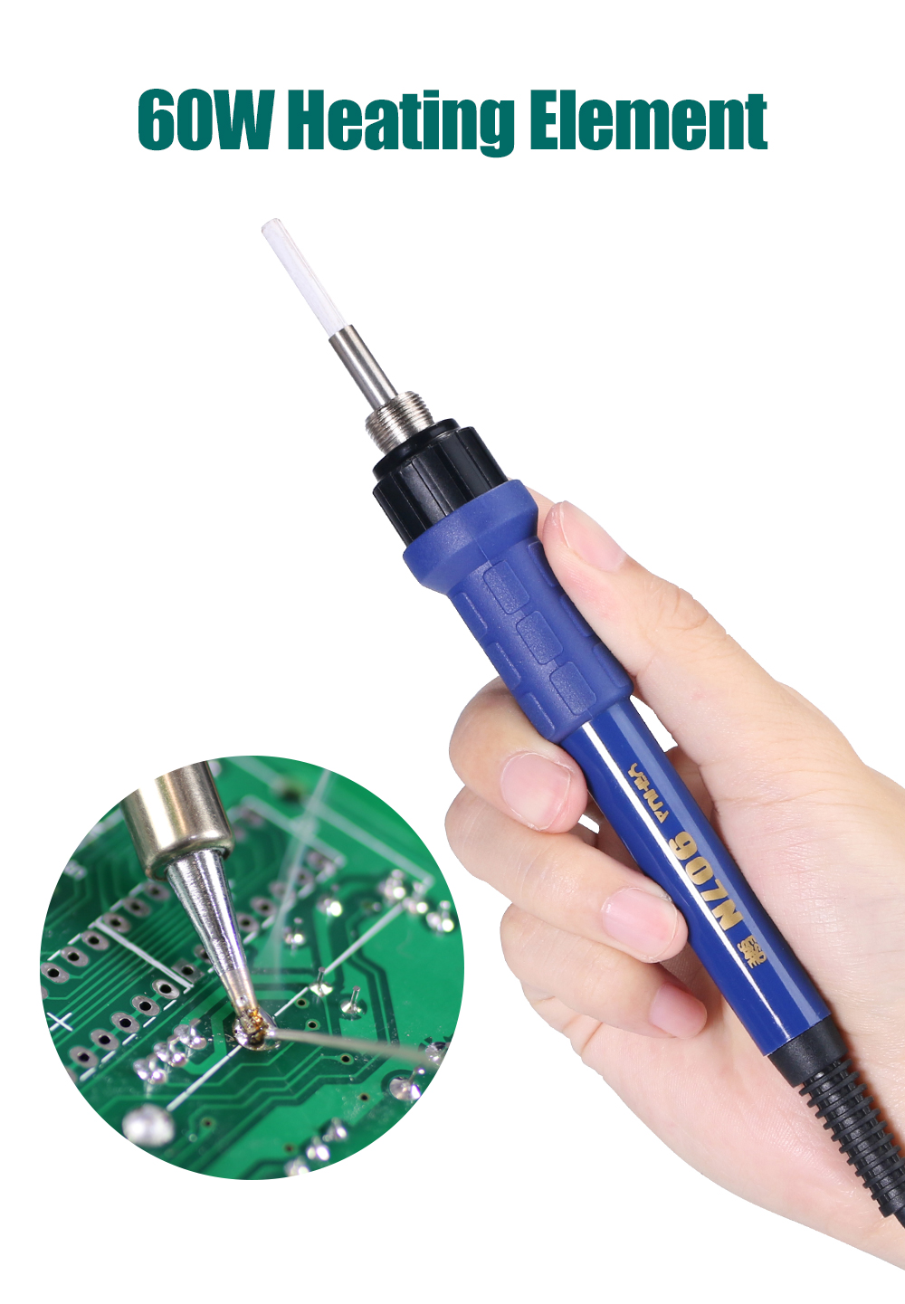 YIHUA 938BD+ Double Tweezers Soldering Iron Station Hihg