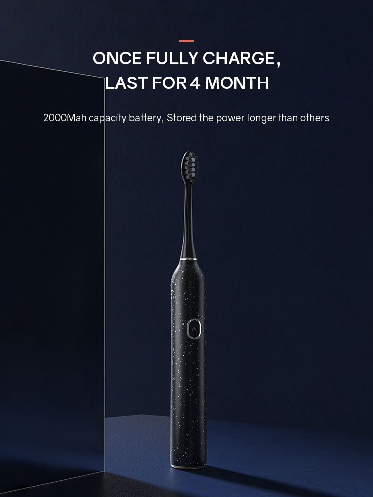 Smart Ultrasonic Sonic Electric Toothbrush IPX7 Waterpoo