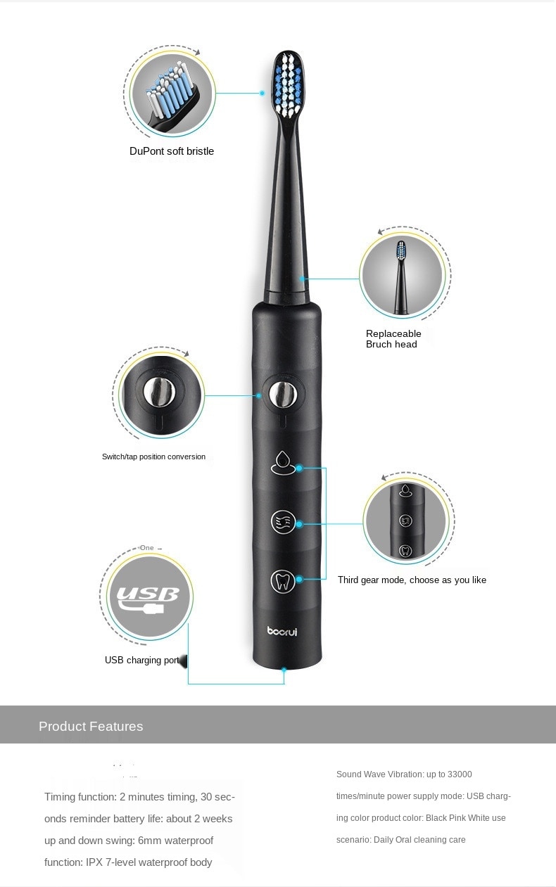 USB Fast Charging, 6-Speed Adjustment 