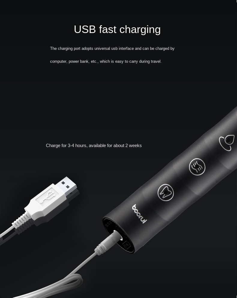 USB Fast Charging, 6-Speed Adjustment