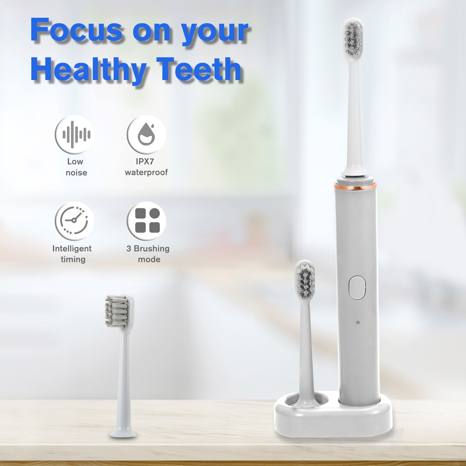 Sonic Electric Toothbrush Ultrasonic Automatic Upgraded 