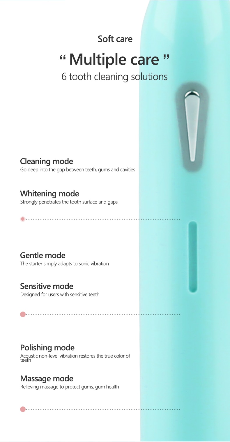 Sonic Electric Toothbrush  Adult Timer 