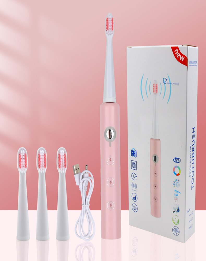 Sonic Electric Toothbrush Ultrasonic Automatic Smart Too