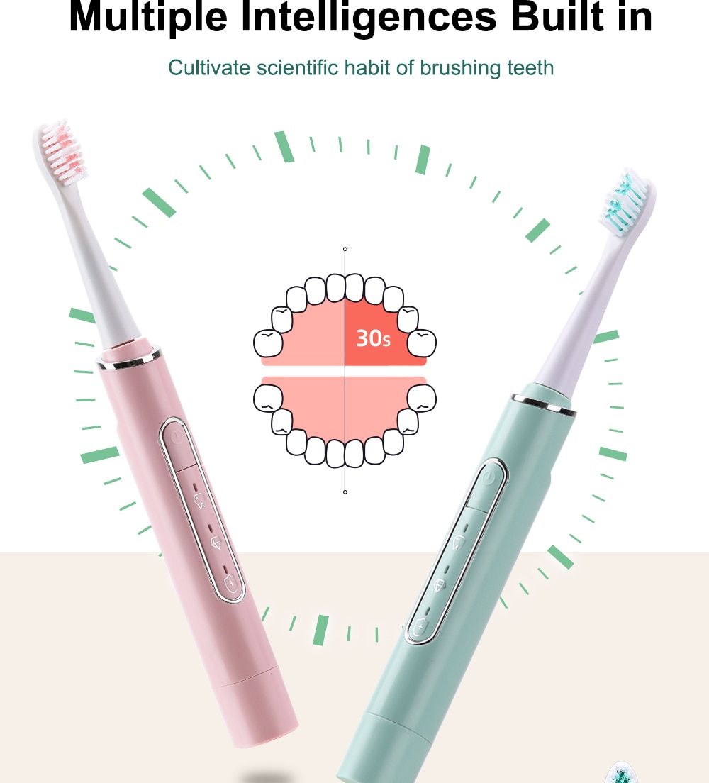 3 Modes Sonic Electric Toothbrush Toothbrush and Cleansi