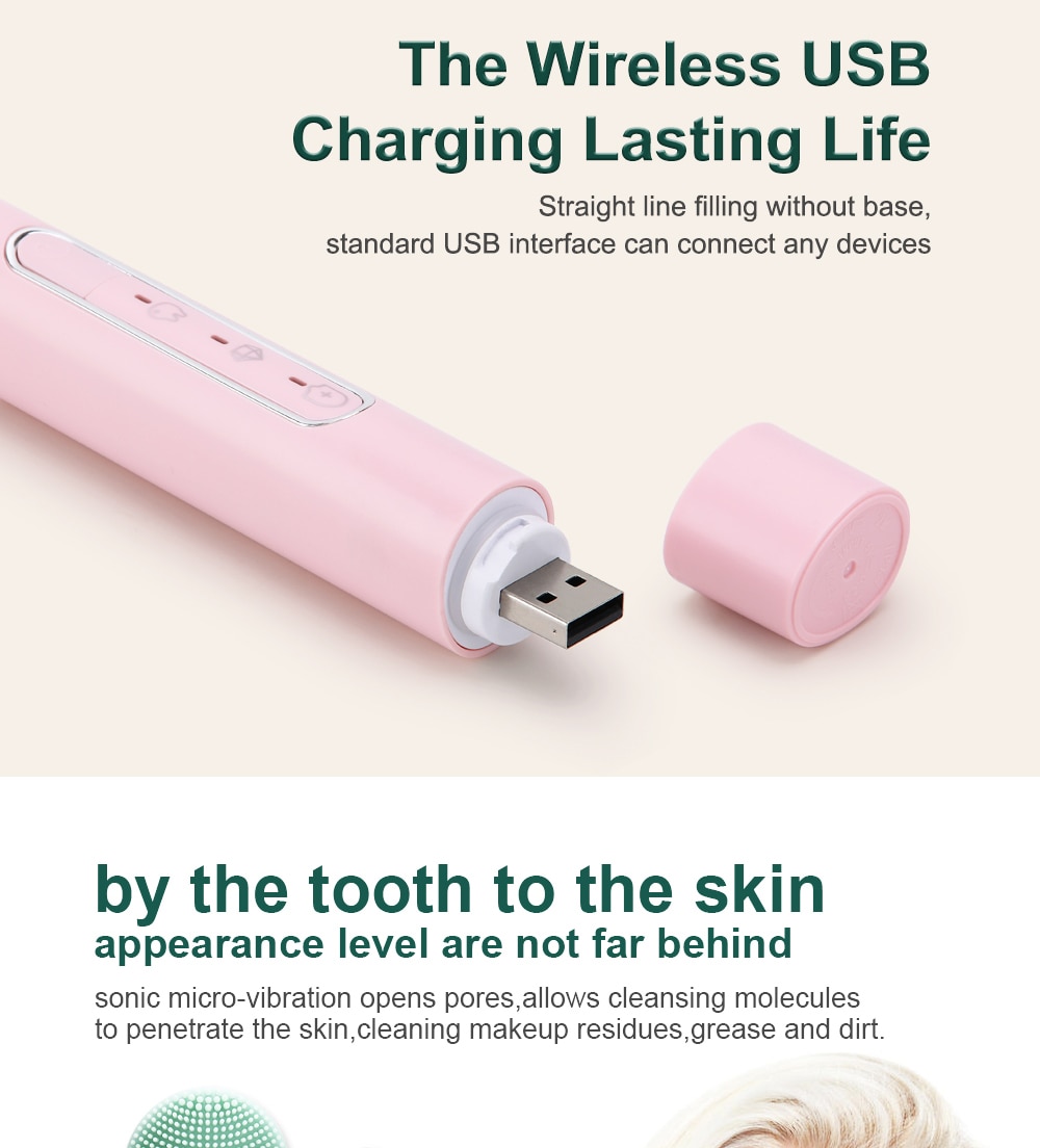 3 Modes Sonic Electric Toothbrush Toothbrush and Cleansi