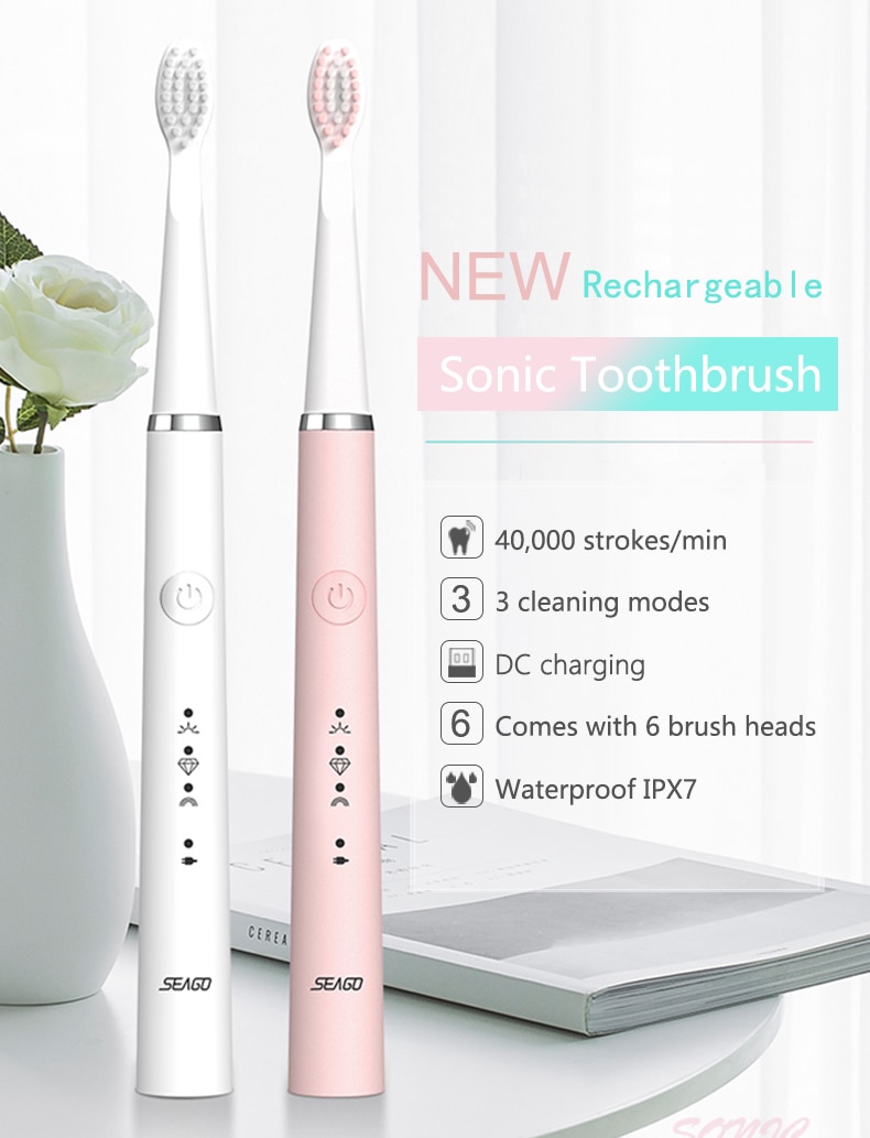 New Sonic Toothbrush Rechargeable Electric Toothbrush Up