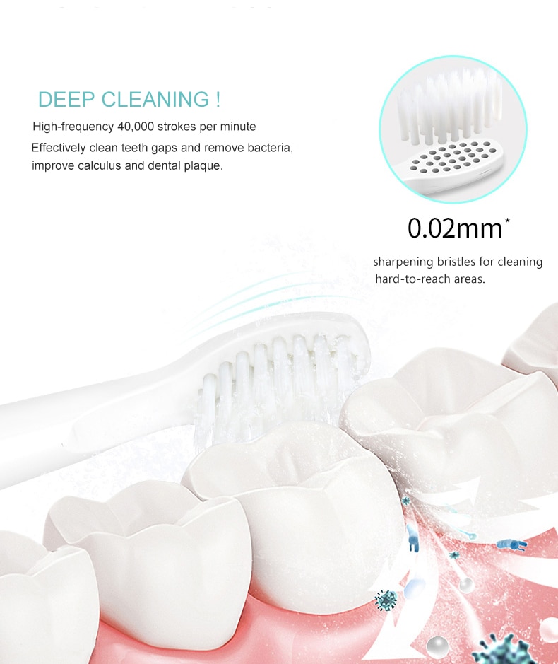 New Sonic Toothbrush Rechargeable Electric Toothbrush Up