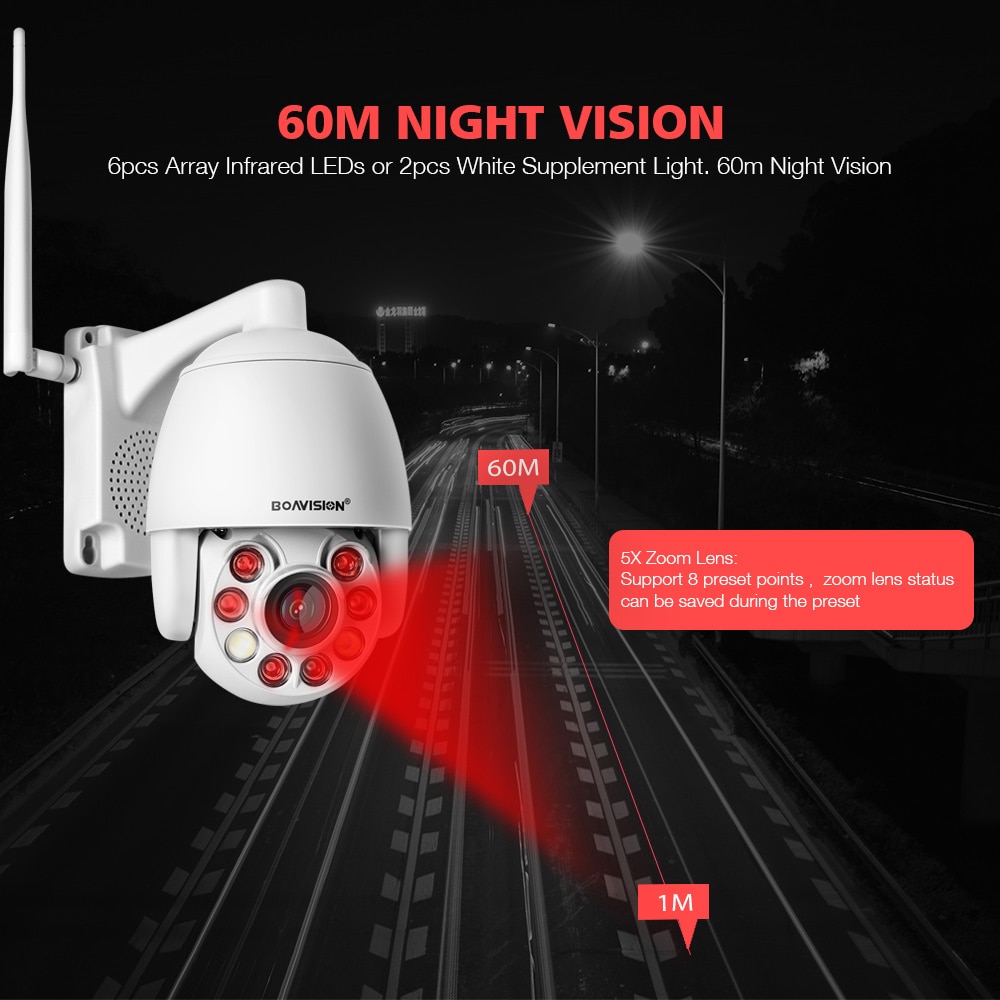 Super HD 5MP WIFI IP PTZ Camera