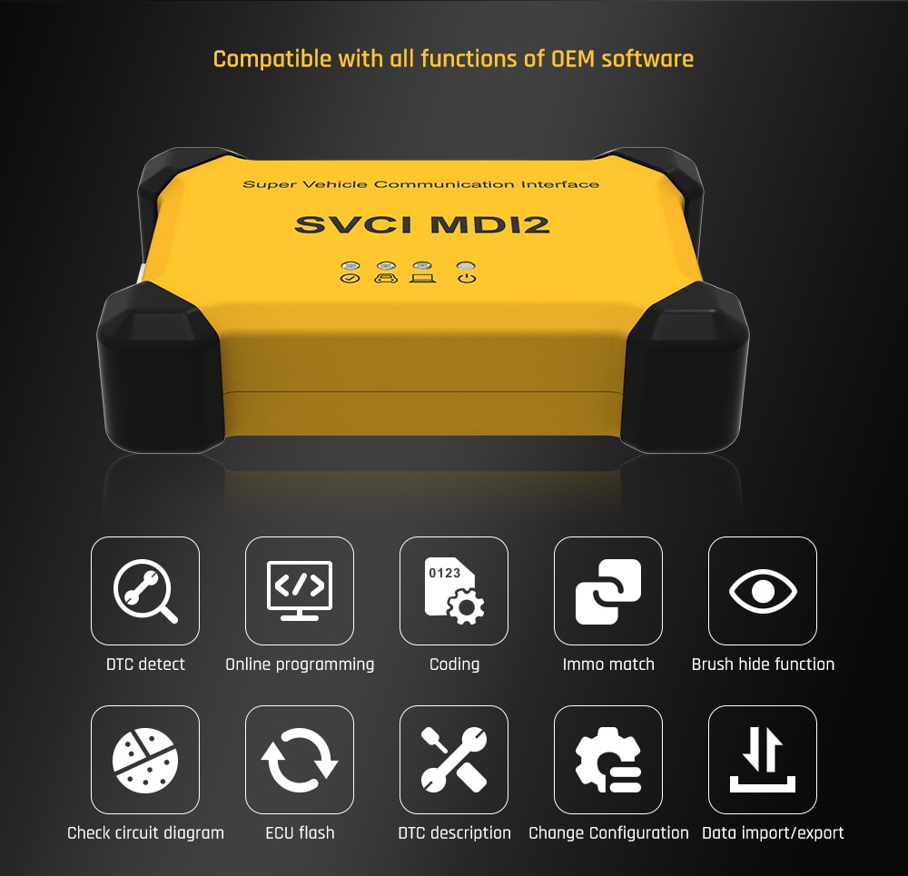 SVCI MDI2 OBD2 Scanner