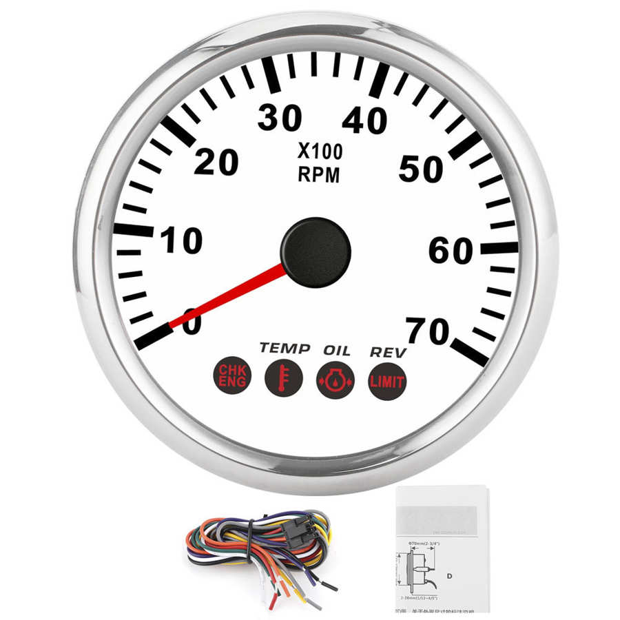 85mm 0‑7000RPM Tachometer Gauge