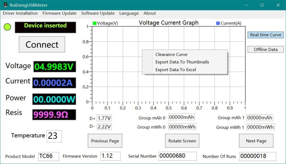 TC66/TC66C Type-C PD trigger USB-C Voltmeter