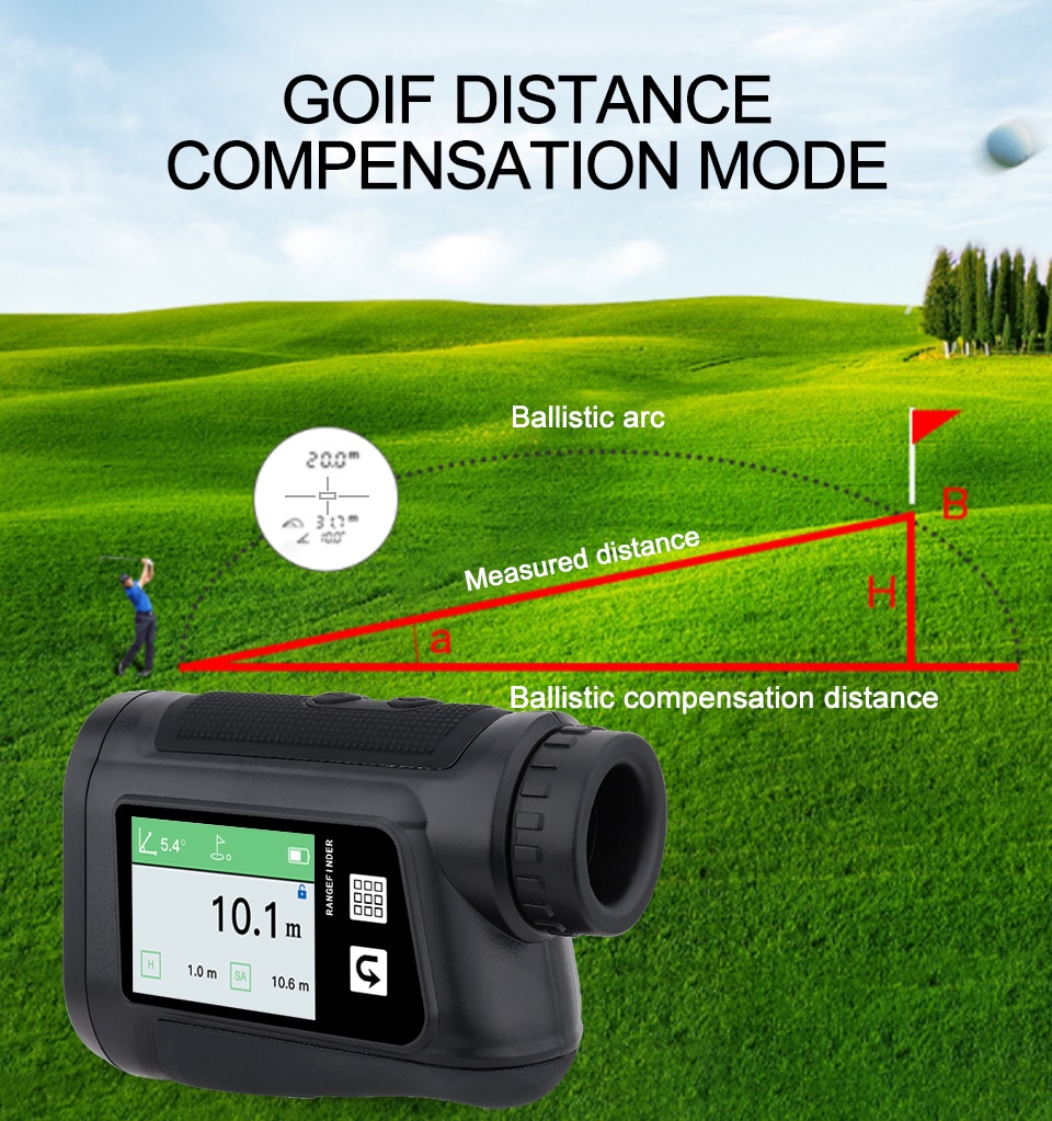 Telescope Laser Rangefinder 6x Laser Distance Meter