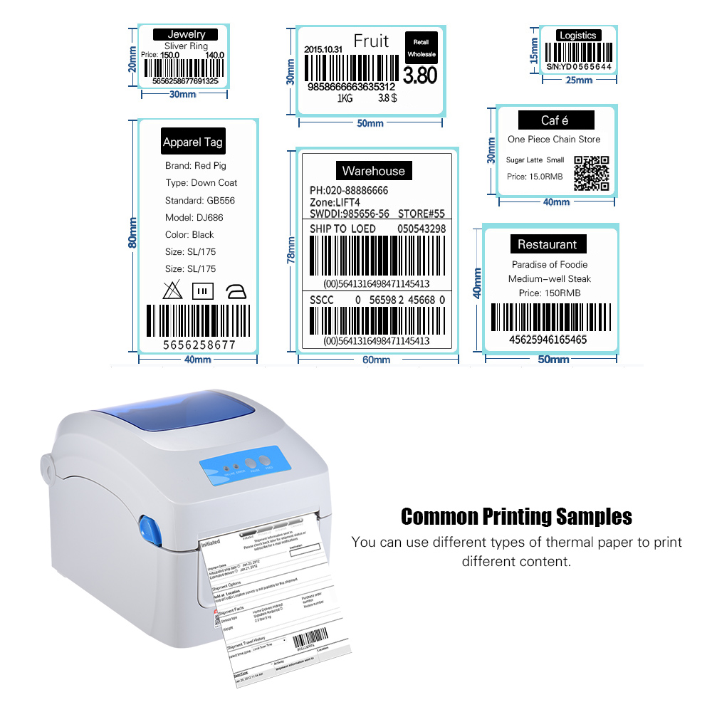 High quality GP-1324D Thermal Shipping label printer 