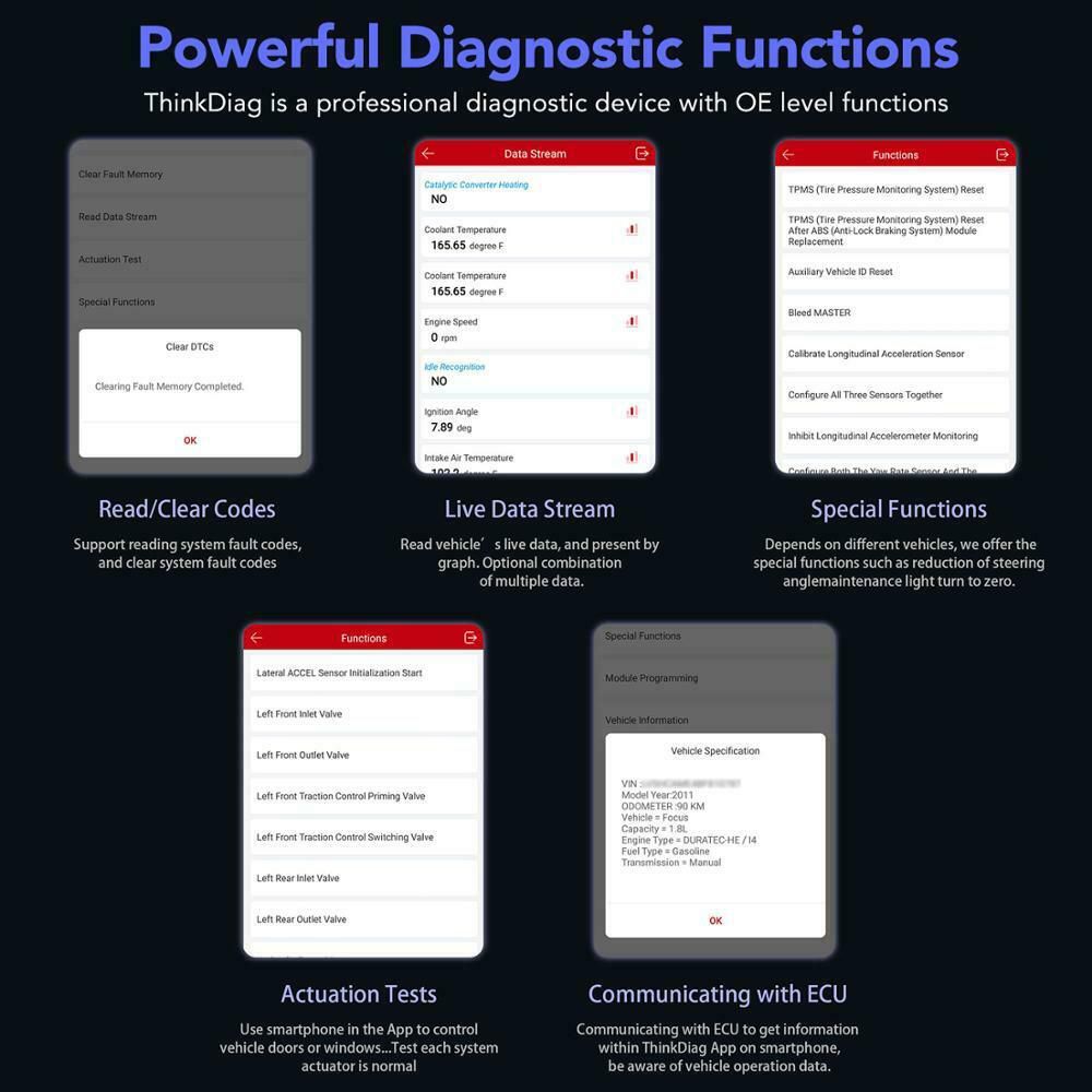 Launch Thinkdiag Full System OBD2 Diagnostic Tool