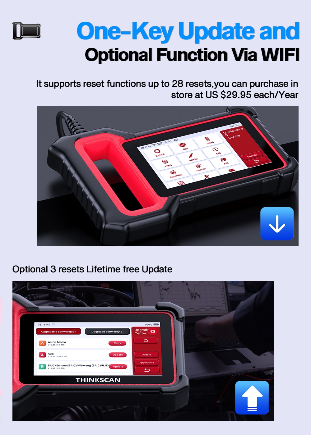 THINKCAR Thinkscan Plus S4 OBD2 Automotive Scanner