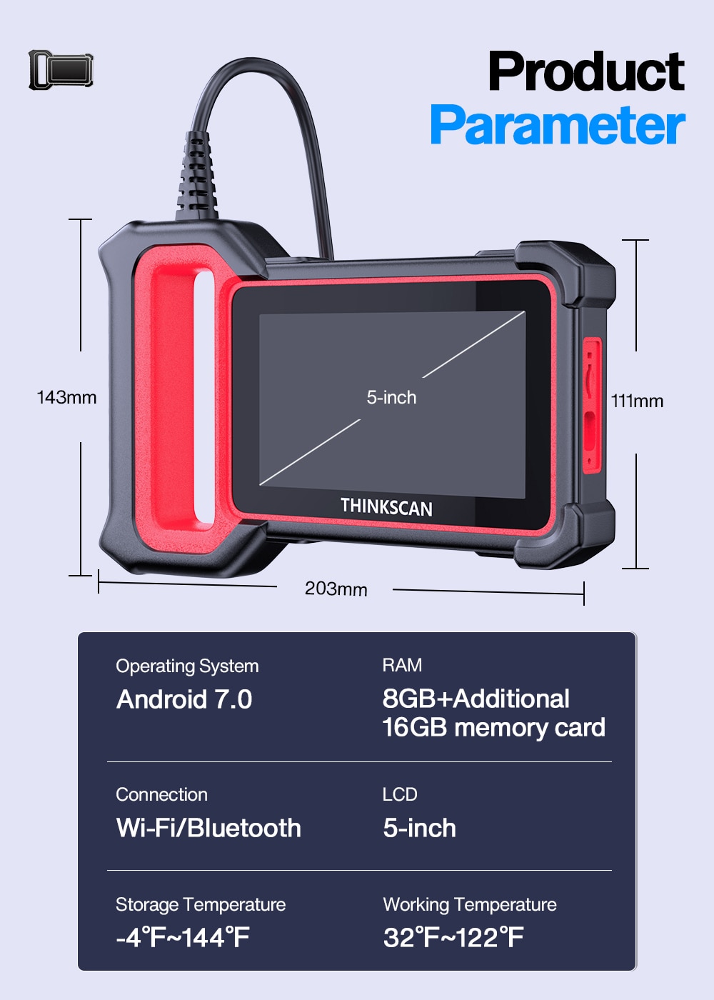 THINKCAR Thinkscan Plus S4 OBD2 Automotive Scanner