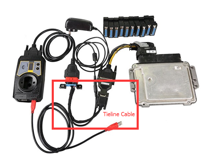 Tieline Cable to Benz ECU Test Adaptor
