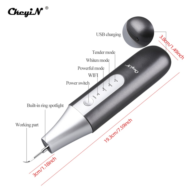 Ultrasonic Dental Scaler Electric Visual Camera