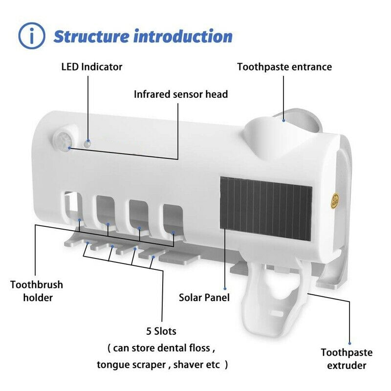 USB rechargeable Solar UV Light Ultraviolet Toothbrush S