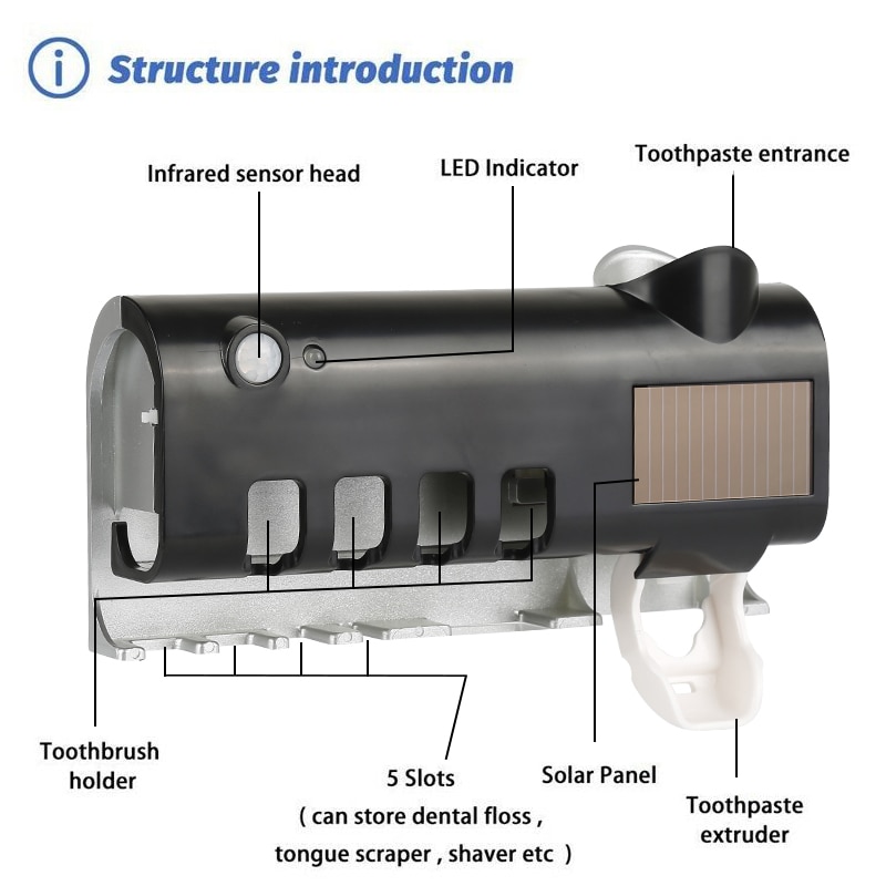 USB rechargeable Solar UV Light Ultraviolet Toothbrush S