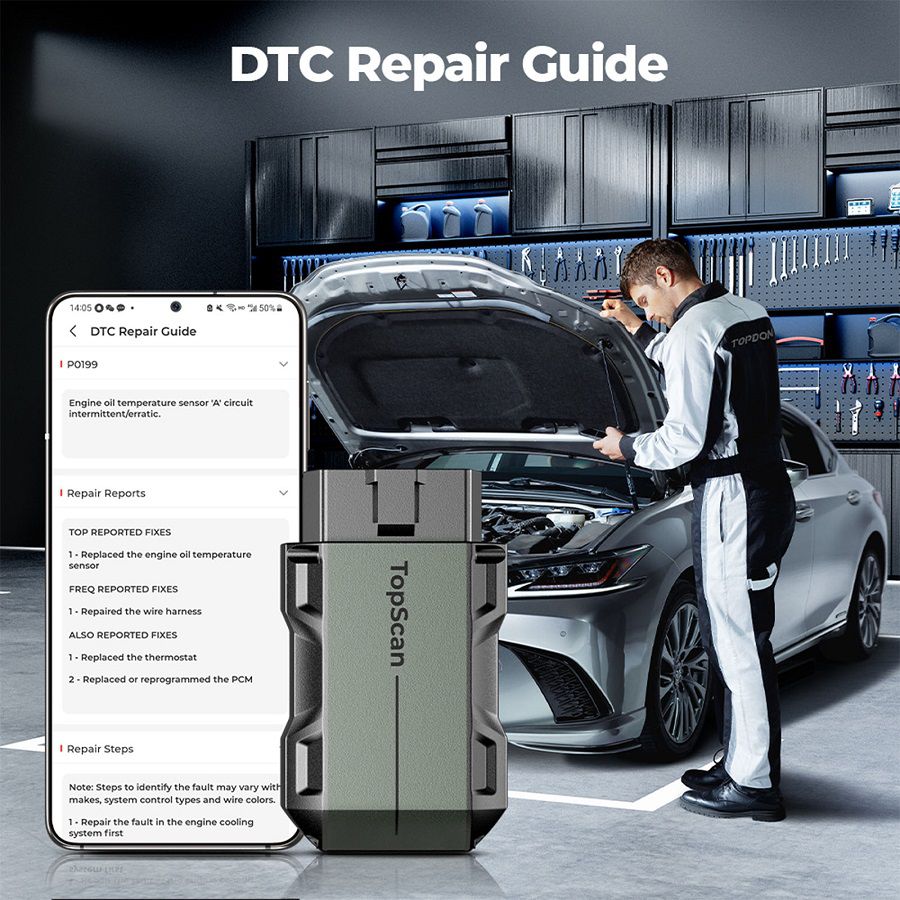 TOPDON TopScan Pro Full System Diagnosis with 13 reset functions Multilingual Support