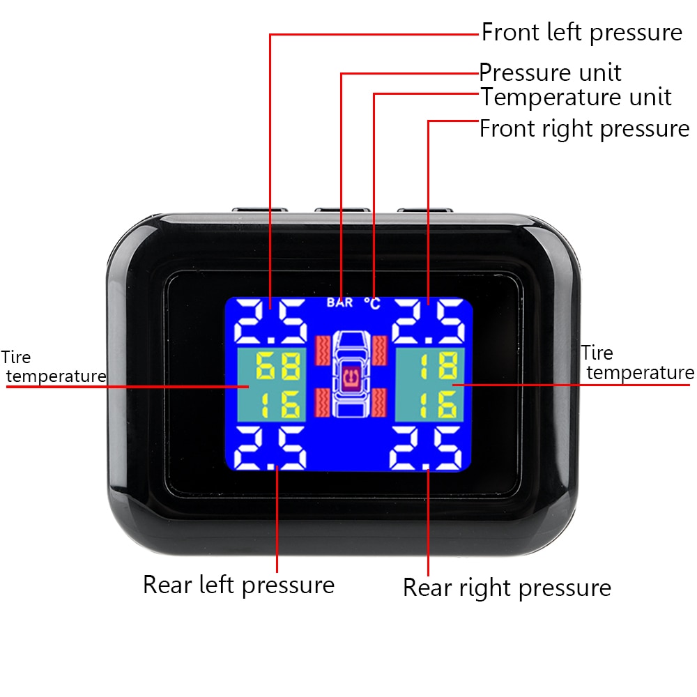 TPMS Car Tire Pressure Alarm Monitor 