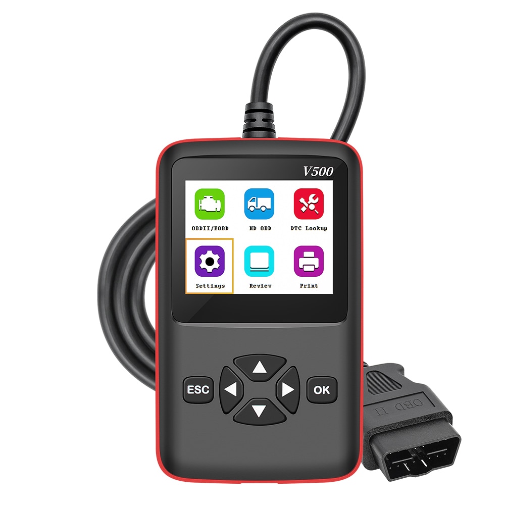 12V/24V Truck Car 2 in 1 OBD2 Engine Diagnostic Tool