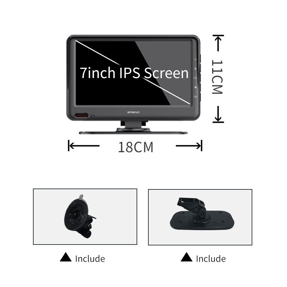 Truck DVR AHD 1080P 7 Inches Monitor 