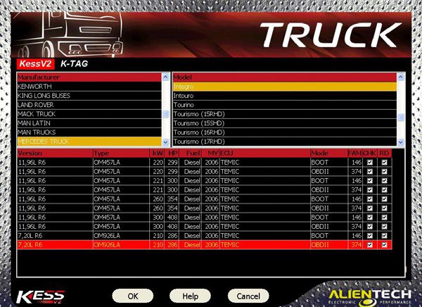 Kess v2 truck version software