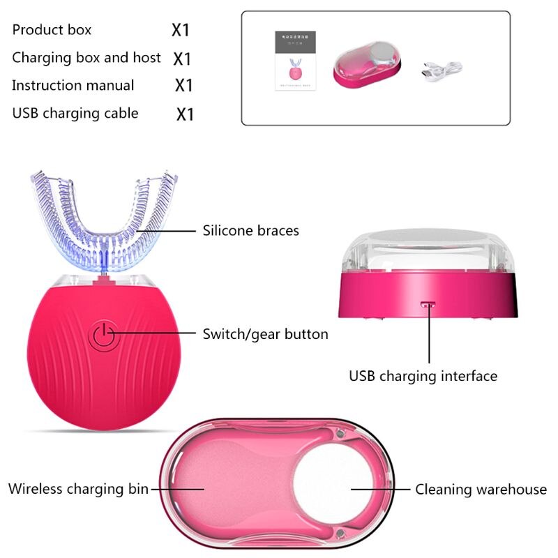 1set 360 Degree Auto Disinfection U Shape Timer
