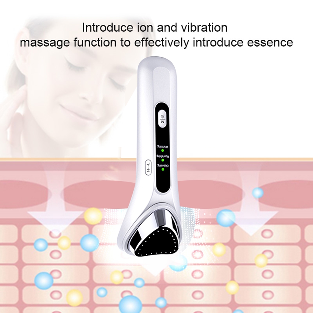 New Ultrasonic Warm Ion Importing Beauty Massager 