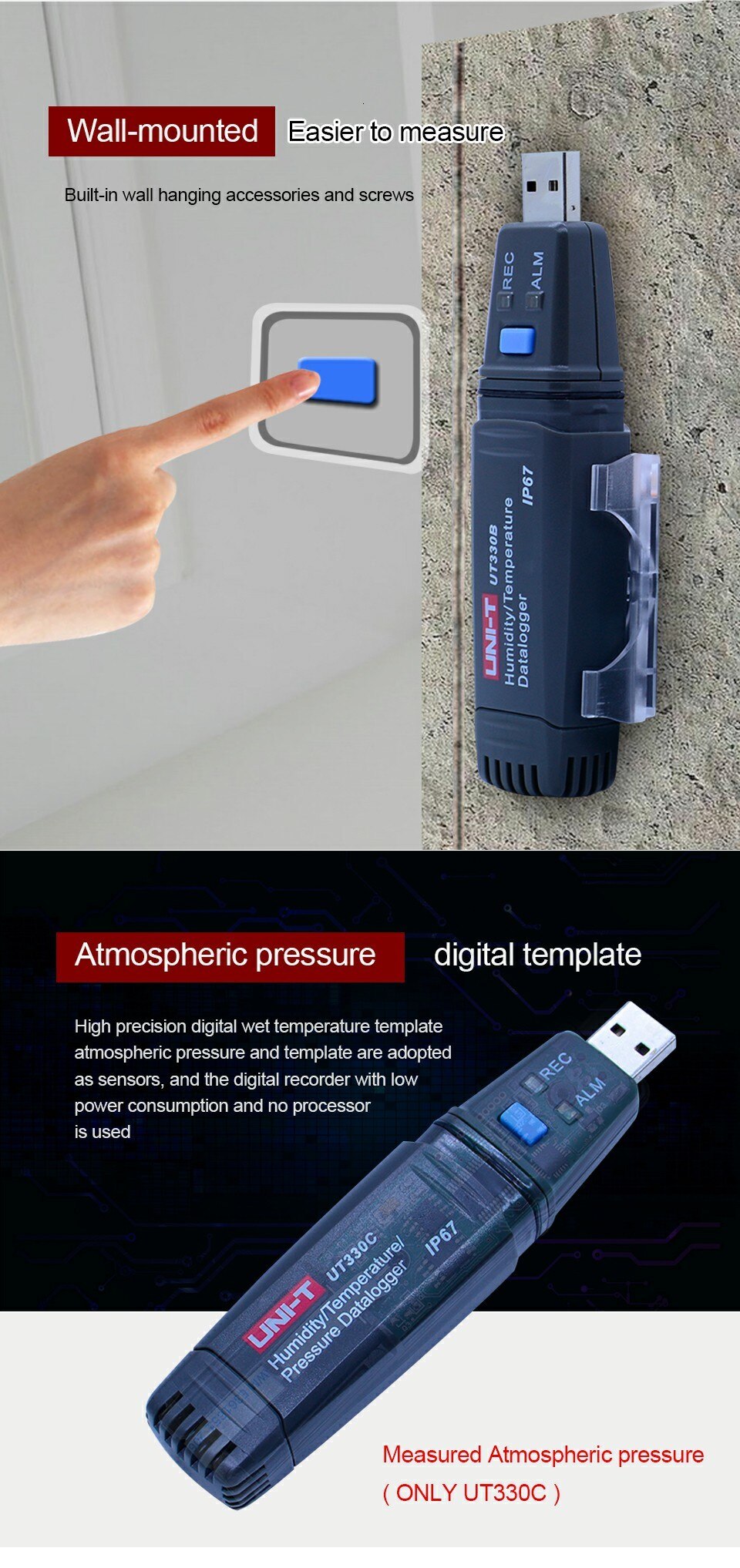 UNI-T UT330A USB data logger 