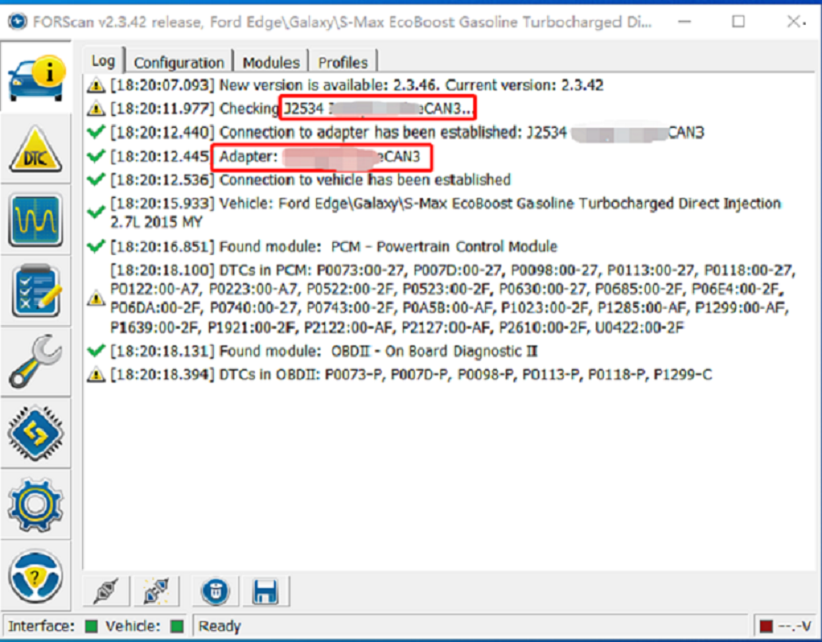 USB V-CAN3 Automotive CAN Network