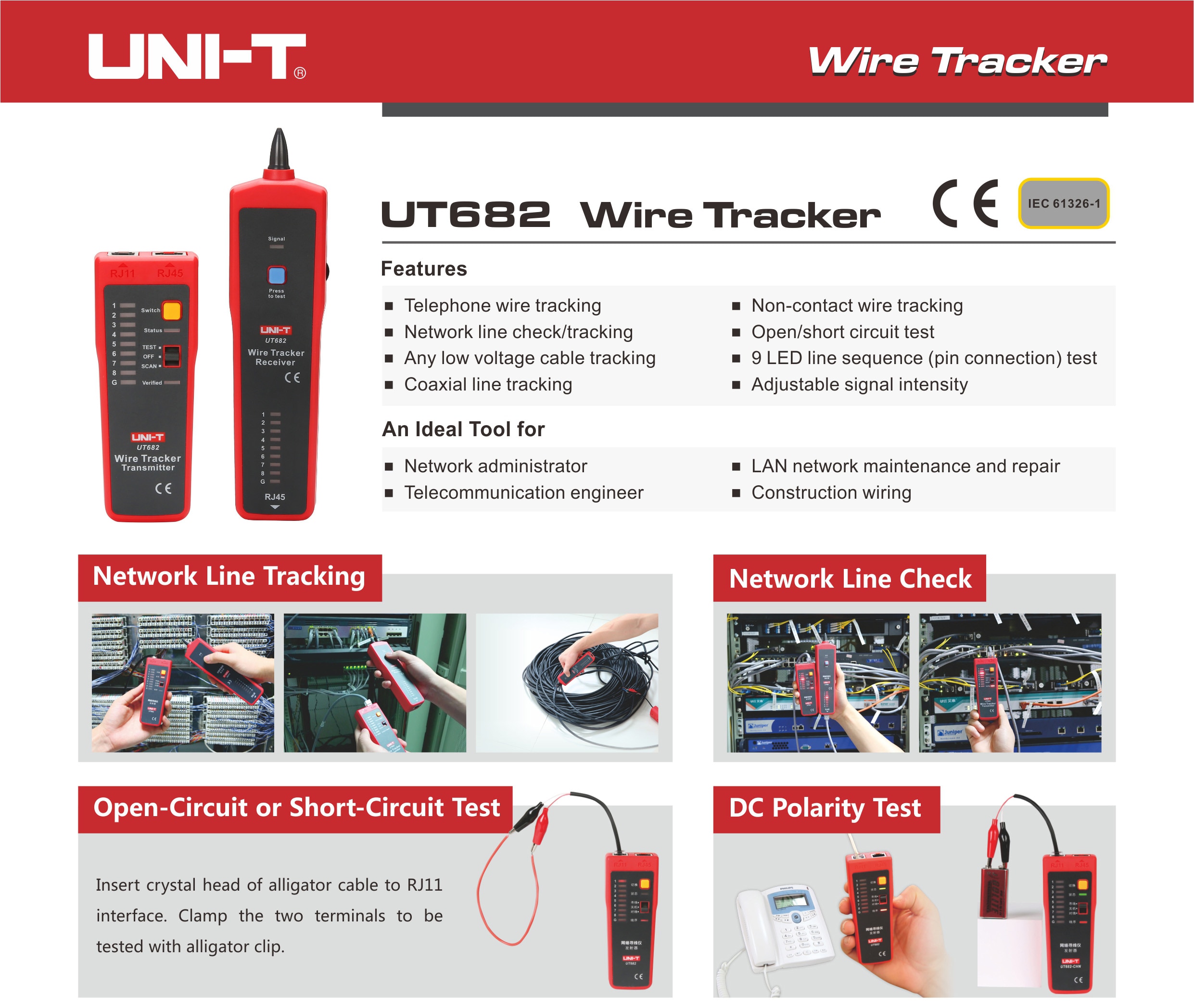 UT682 Series Wire Tracker 