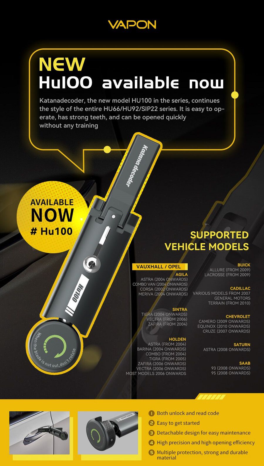 VAPON Katana Decoder HU100 
