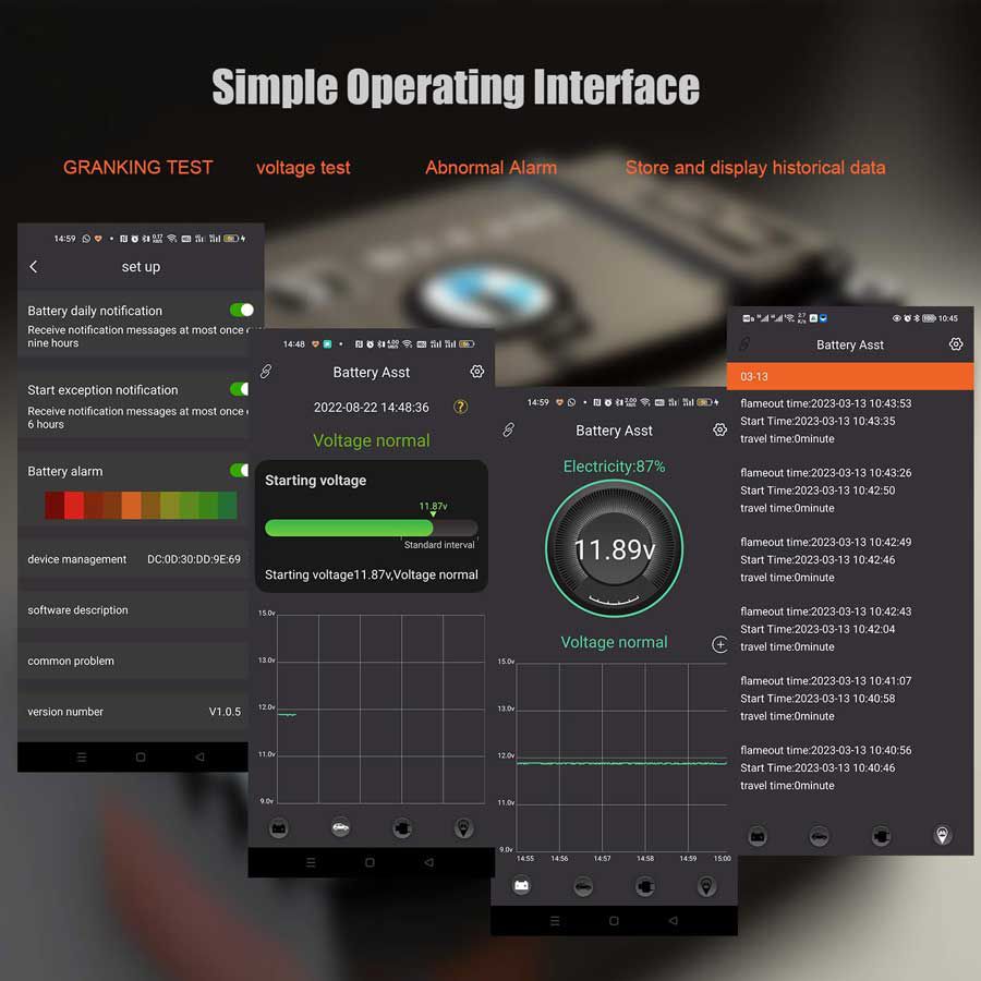 Vgate battery assistant